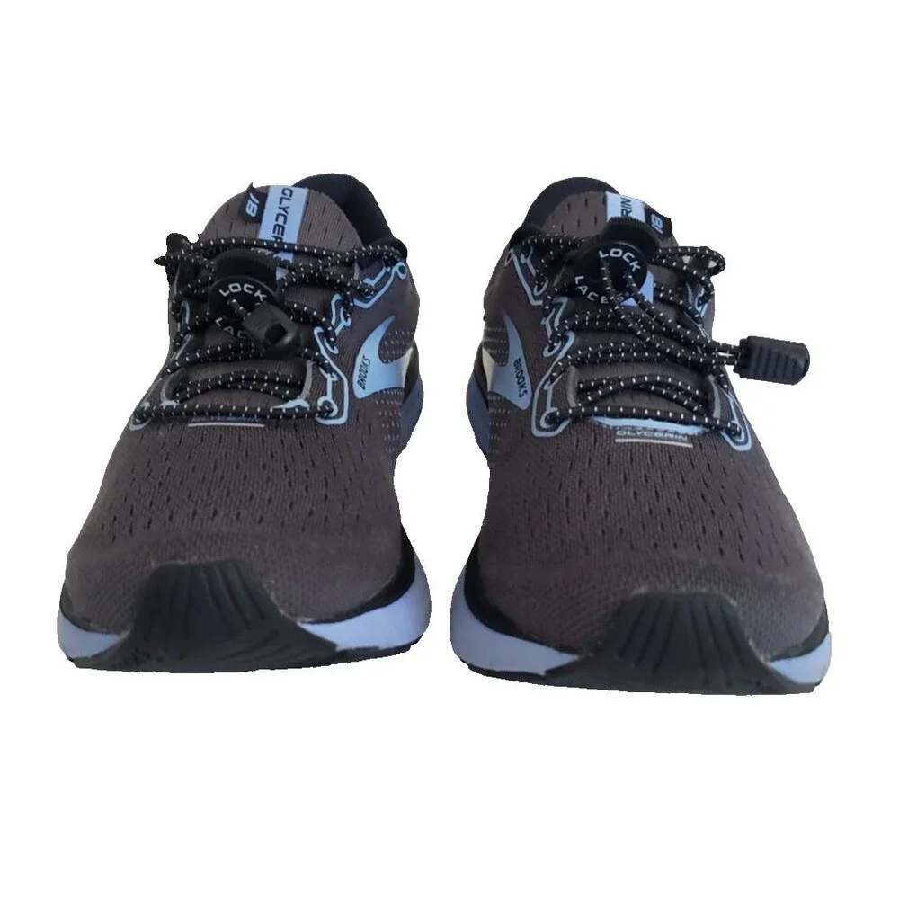Brooks Glycerin 18 Women's Size 7.5 2A Narrow Running Shoes GrayBlue 1203172A050